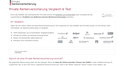 Desktop Screenshot of privaterentenversicherung.com
