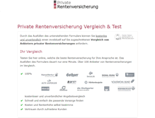 Tablet Screenshot of privaterentenversicherung.com